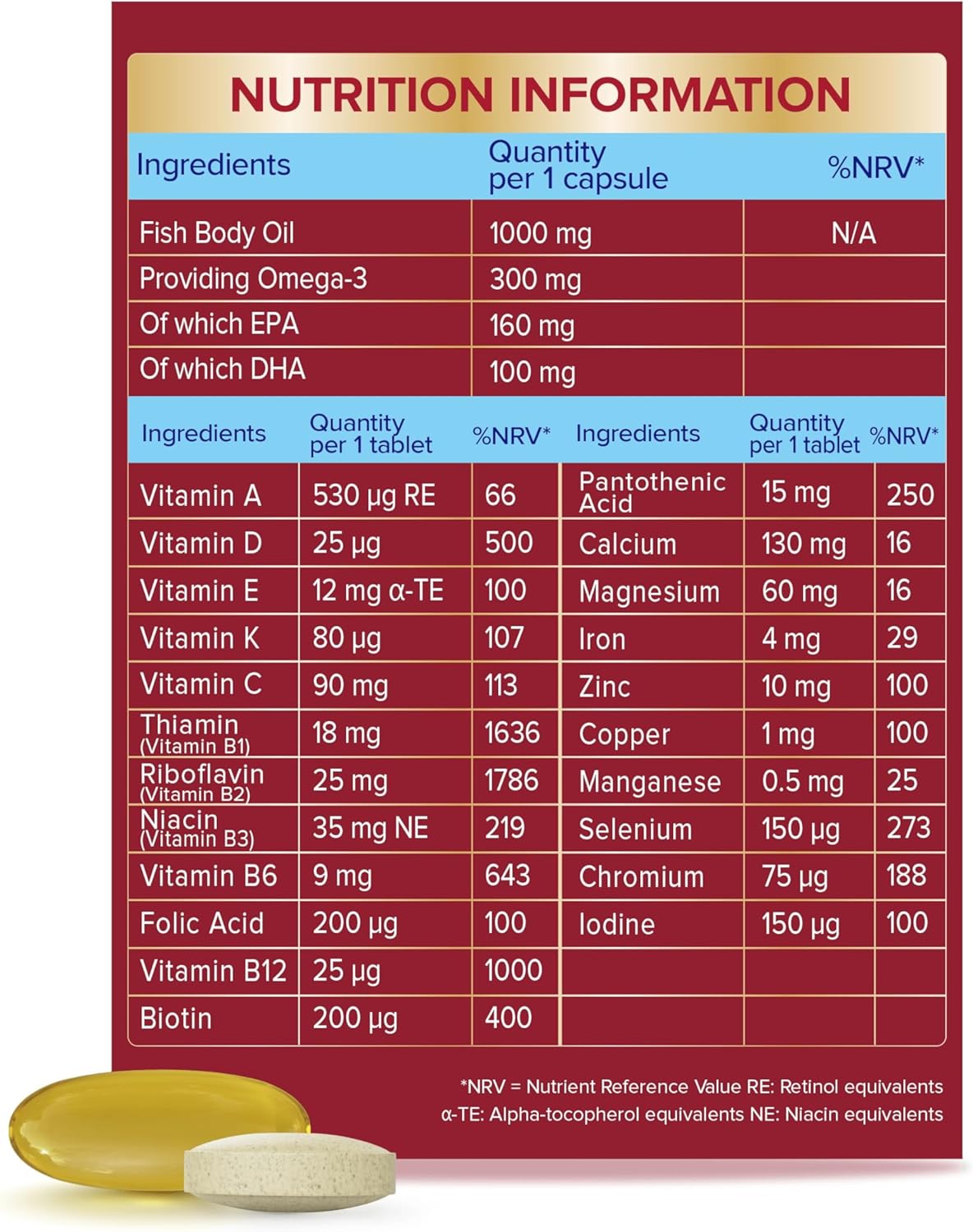 Seven Seas Omega-3 and Multivitamins Man 50 plus