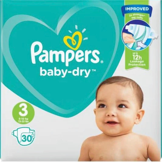 Pampers Baby-Dry Nappies Size 3
