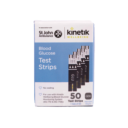 Kinetik Blood Glucose 50 Pack Test Strips