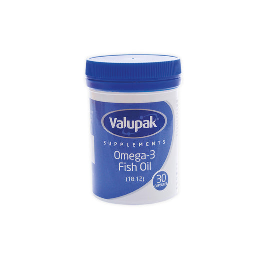 Valupak Omega 3 Fish Oil 1000mg 30 Capsules
